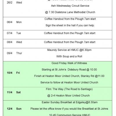 Easter Services 2020